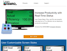Tablet Screenshot of leantempo.com